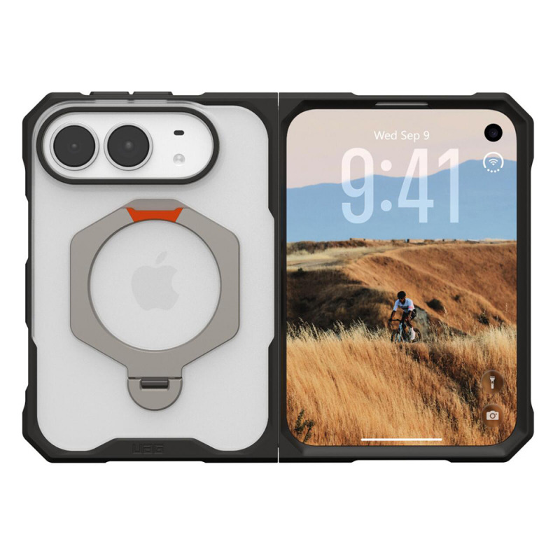 Husa MagSafe pentru Apple iPhone Duo, Urban Armor Gear, Mouve XTE, Transparenta