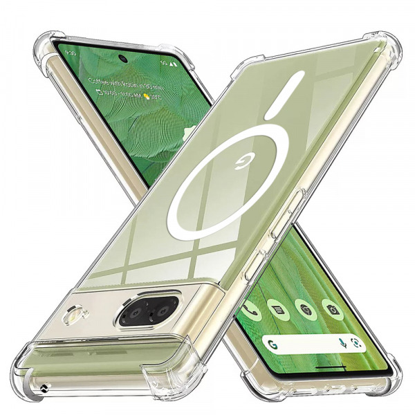 Husa MagSafe pentru Google Pixel 7, Techsuit, Shockproof, Transparenta
