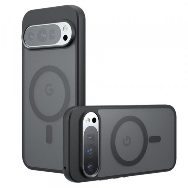 Husa MagSafe pentru Google Pixel 9 / 9 Pro, Techsuit, PureFrost, Neagra