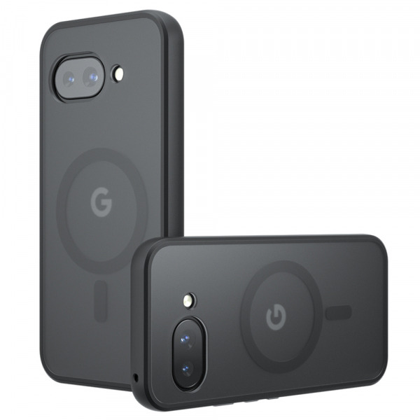 Husa MagSafe pentru Google Pixel 9a, Techsuit, PureFrost, Neagra Satinata