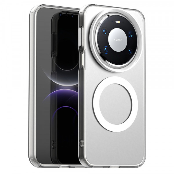 Husa MagSafe pentru Huawei Mate 80 Pro, Techsuit, CandyCase, Alba