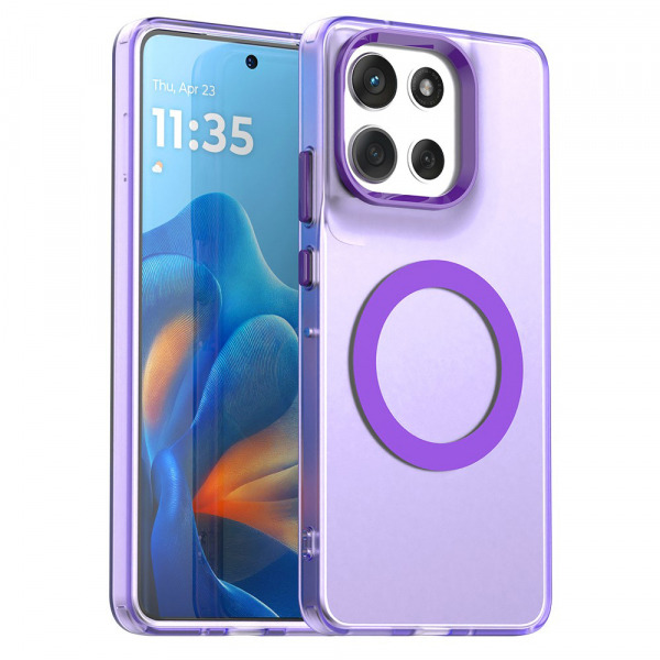 Husa MagSafe pentru Motorola Moto G86, Techsuit, CandyCase, Mov