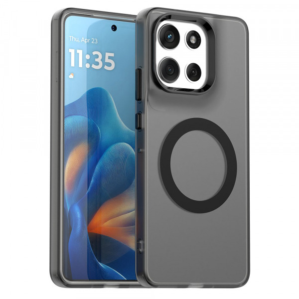 Husa MagSafe pentru Motorola Moto G86, Techsuit, CandyCase, Neagra