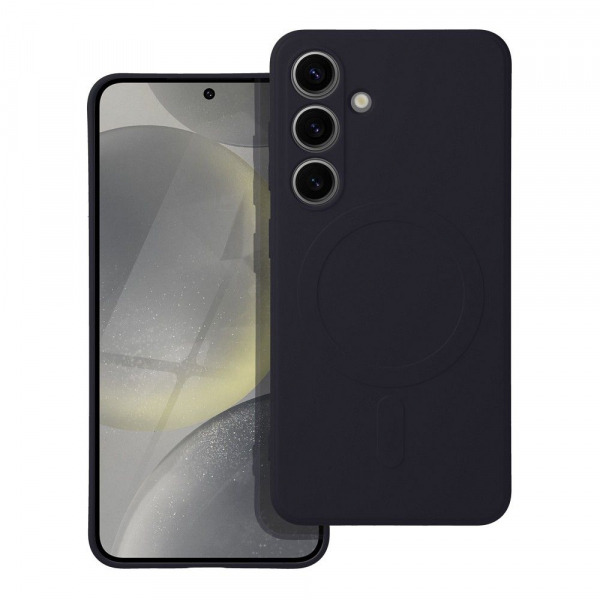 Husa MagSafe pentru Samsung Galaxy A56 A566, OEM, Silicone Mag, Neagra