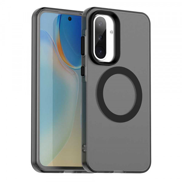 Husa MagSafe pentru Samsung Galaxy A56 A566, Techsuit, CandyCase, Neagra