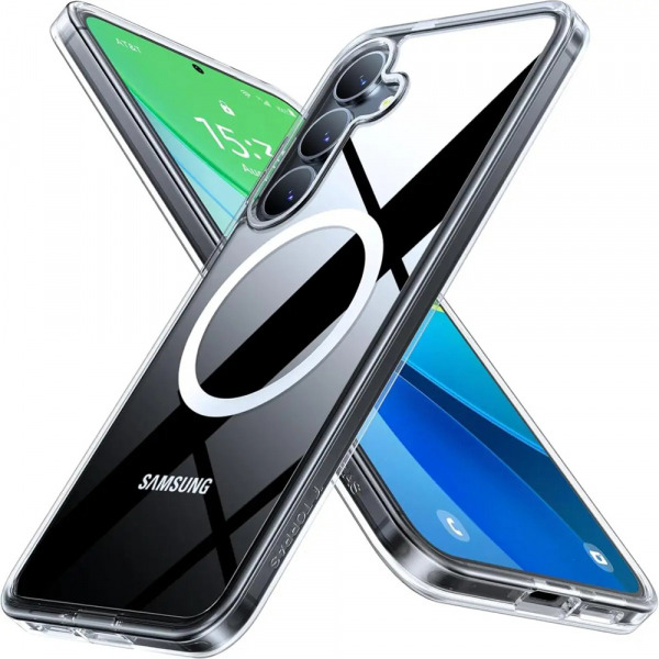 Husa MagSafe pentru Samsung Galaxy S25+ S936, Torras, Guardian, Transparenta