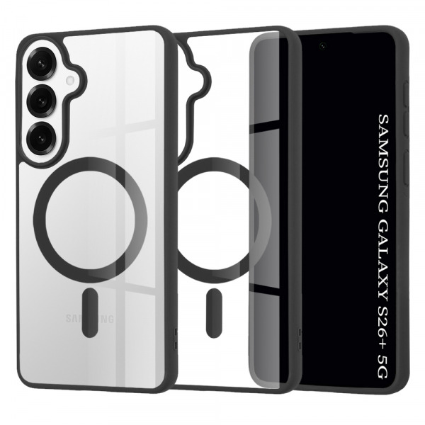 Husa MagSafe pentru Samsung Galaxy S26 Plus S947, Techsuit, Pro, Neagra