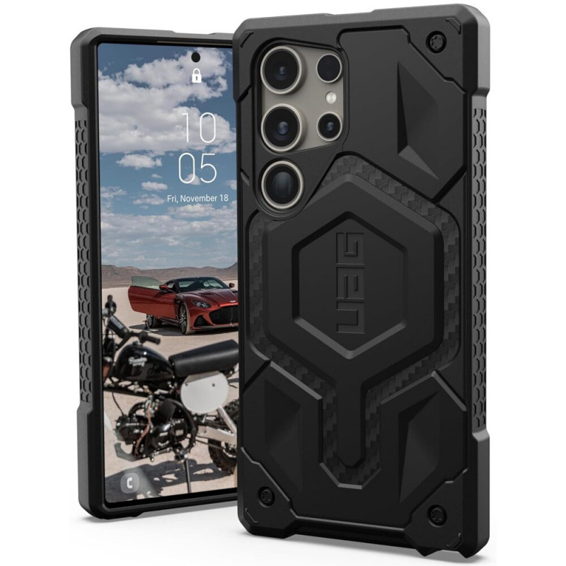 Husa MagSafe pentru Samsung Galaxy S26 Ultra S948, Urban Armor Gear, Monarch Pro Carbon, Neagra
