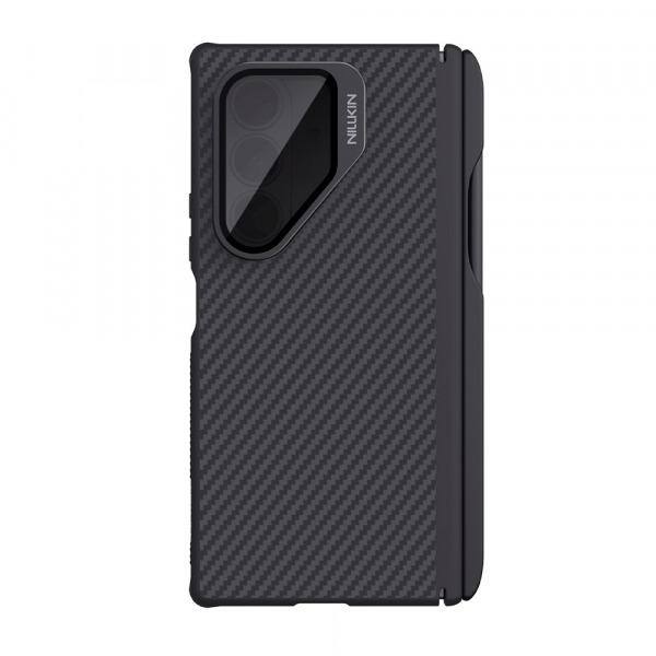 Husa MagSafe pentru Samsung Galaxy Z Fold7 F966, Nillkin, CarboProp with Transparent Black Lens Cover and S-Pen Holder, Neagra