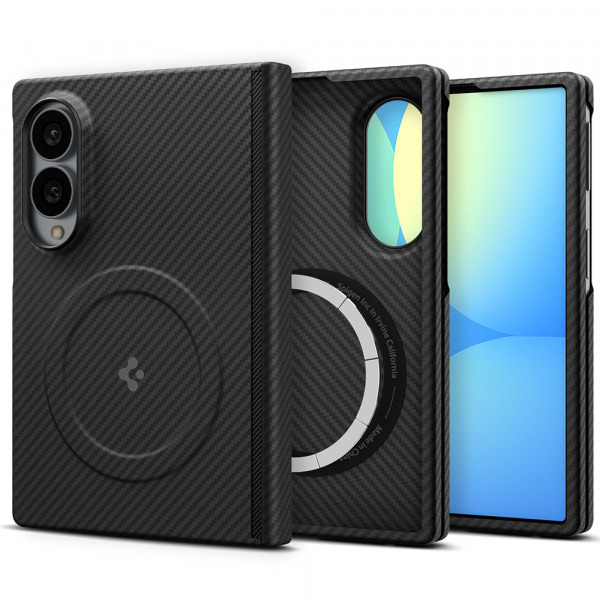 Husa MagSafe pentru Samsung Galaxy Z Fold8 F971, Spigen, Air Skin, Neagra ACS11953