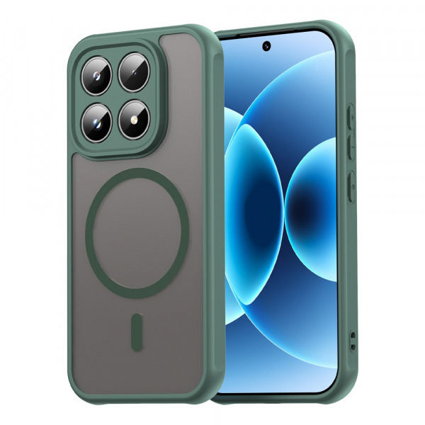 Husa MagSafe pentru Xiaomi 17, Techsuit, HaloFrost II, Verde