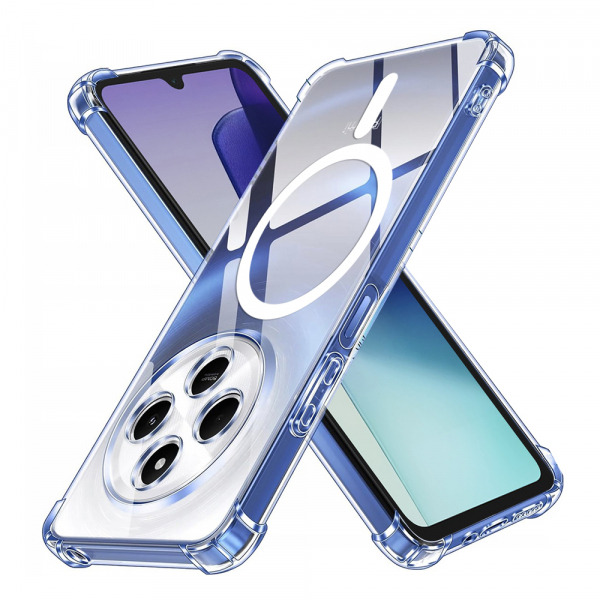 Husa MagSafe pentru Xiaomi Poco C75 / Redmi 14C, Techsuit, Shockproof, Transparenta