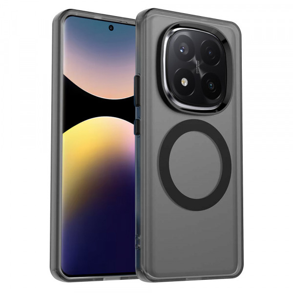Husa MagSafe pentru Xiaomi Redmi Note 14 Pro+ 5G, Techsuit, CandyCase, Neagra