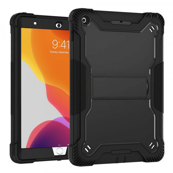 Husa pentru Apple iPad 10.2 (2021) / 10.2 (2020) / 10.2 (2019), Techsuit, Rugged TabShell, Neagra