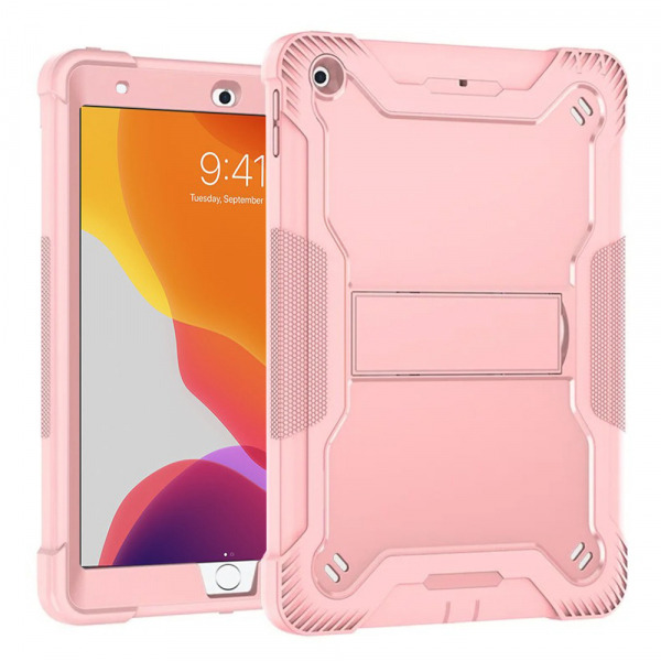 Husa pentru Apple iPad 10.2 (2021) / 10.2 (2020) / 10.2 (2019), Techsuit, Rugged TabShell, Roz