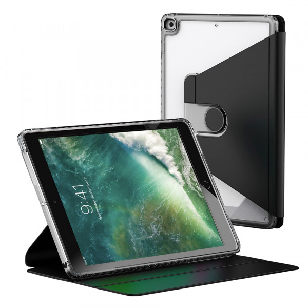 Husa pentru Apple iPad 9.7 (2018) / 9.7 (2017), Techsuit, Crystal Vision, Neagra