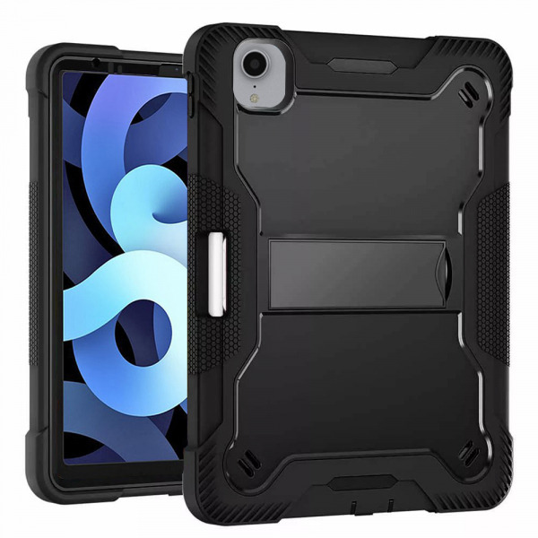 Husa pentru Apple iPad Air (2022) / Pro 11 (2021) / Air (2020) / Pro 11 (2020) / Pro 11 (2018), Techsuit, Rugged TabShell, Neagra