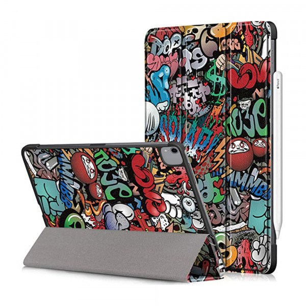 Husa pentru Apple iPad Pro 12.9 (2022) / Pro 12.9 (2021) / Pro 12.9 (2020) / Pro 12.9 (2018), Techsuit, FoldPro Urban Vibe, Multicolor