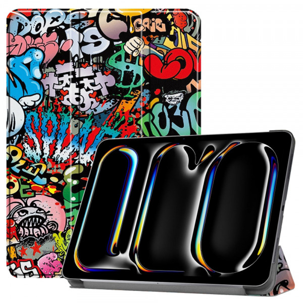 Husa pentru Apple iPad Pro 13 (2024), Techsuit, FoldPro Urban Vibe, Multicolor