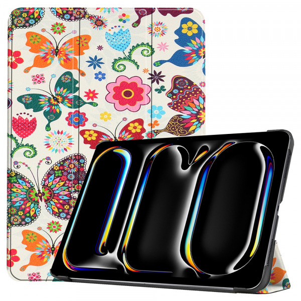 Husa pentru Apple iPad Pro 13 (2024), Techsuit, FoldPro Butterfly, Multicolor