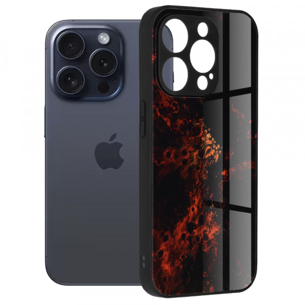 Husa pentru Apple iPhone 15 Pro, Techsuit, Glaze, Rosie