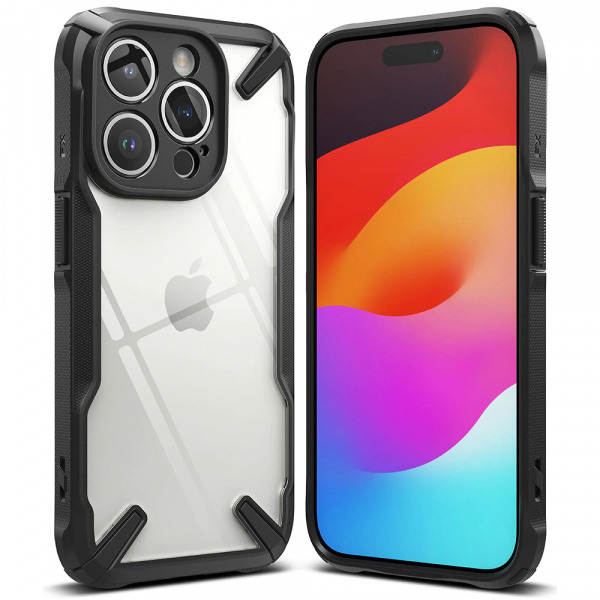 Husa pentru Apple iPhone 15 Pro Max, Ringke, Fusion X, Neagra