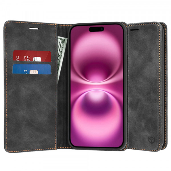Husa pentru Apple iPhone 16 Plus, Techsuit, Confy, Neagra