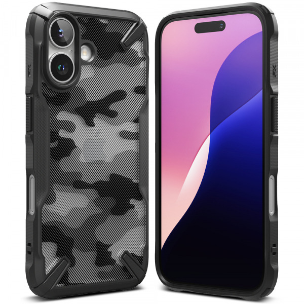Husa pentru Apple iPhone 16 Plus, Ringke, Fusion X Design, Camuflaj