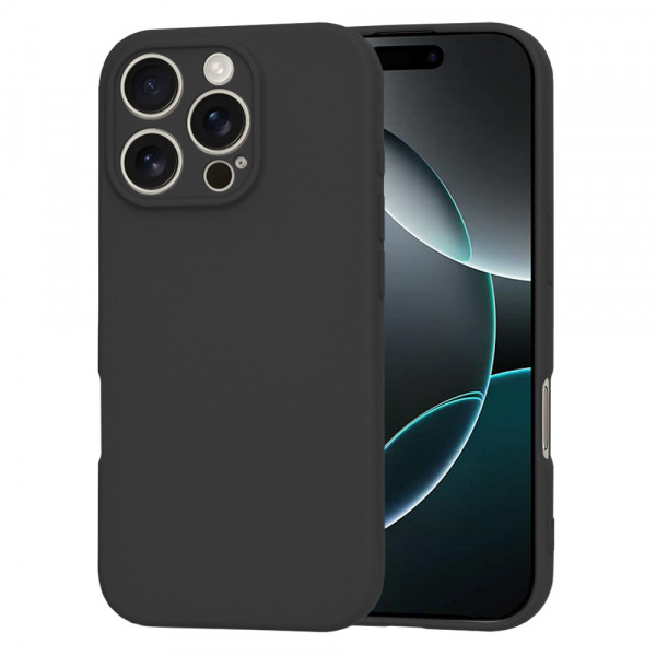 Husa pentru Apple iPhone 16 Pro, Techsuit, SoftFlex, Neagra