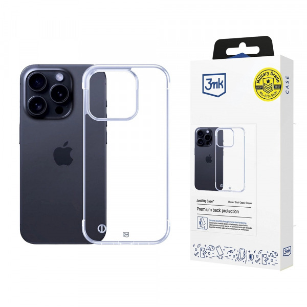 Husa pentru Apple iPhone 16 Pro, 3MK, Just20g, Transparenta