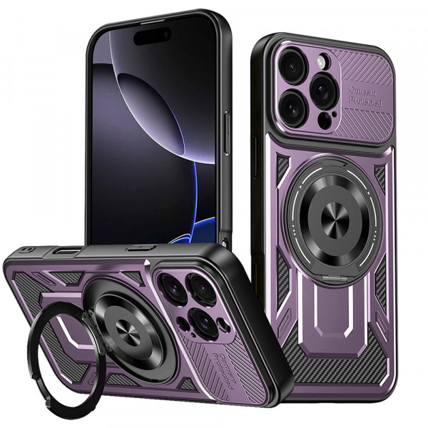 Husa pentru Apple iPhone 16 Pro Max, Techsuit, RuggedCam, Mov