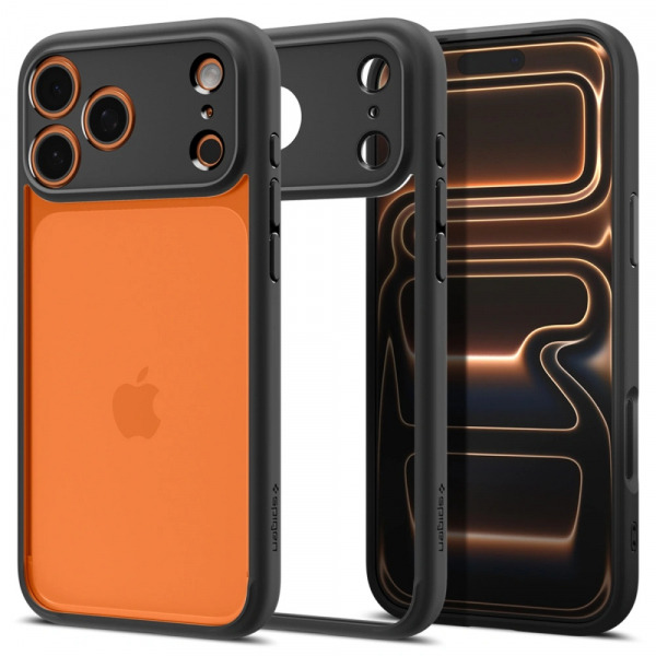 Husa pentru Apple iPhone 18 Pro / 17 Pro, Spigen, Ultra Hybrid, Neagra Mata ACS10343
