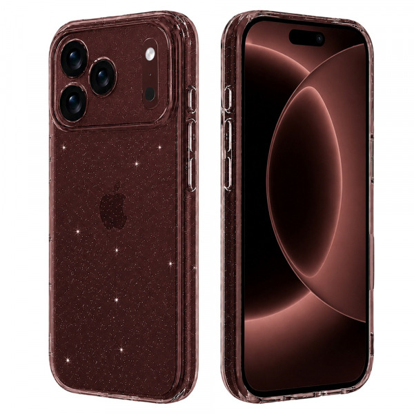 Husa pentru Apple iPhone 18 Pro Max / 17 Pro Max, Techsuit, SparkleSkin, Transparenta