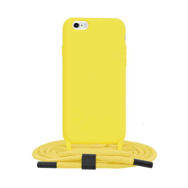 Husa pentru Apple iPhone 6 / 6s, Techsuit, Crossbody Lanyard, Galbena