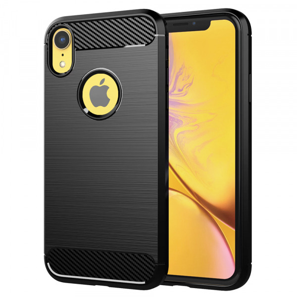 Husa pentru Apple iPhone XR, Techsuit, Carbon, Neagra