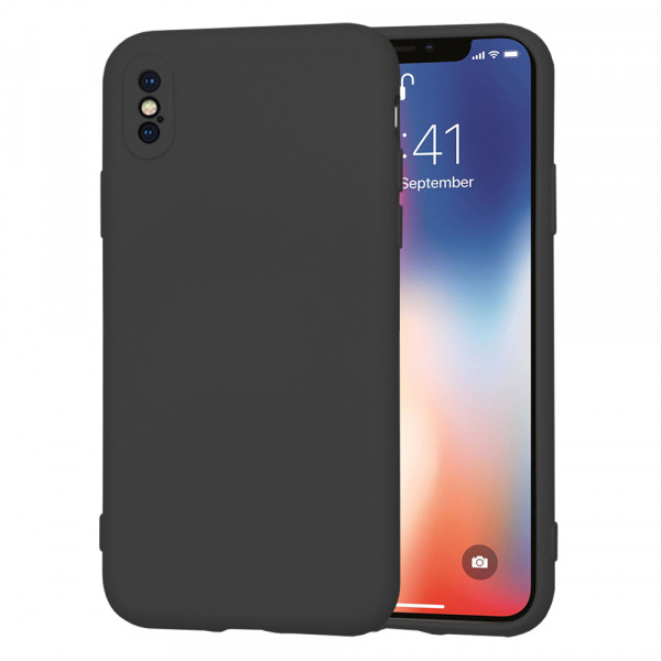 Husa pentru Apple iPhone XS / X, Techsuit, SoftFlex, Neagra