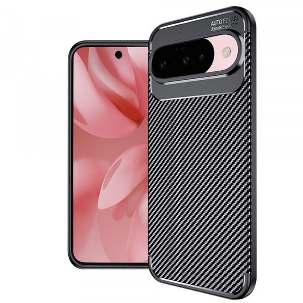 Husa pentru Google Pixel 10 Pro / 10, Techsuit, CarbonFiber, Neagra