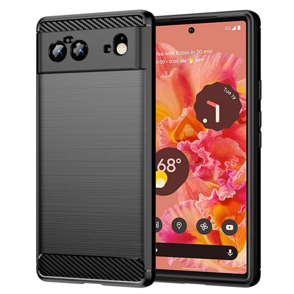Husa pentru Google Pixel 6, Techsuit, Carbon, Neagra