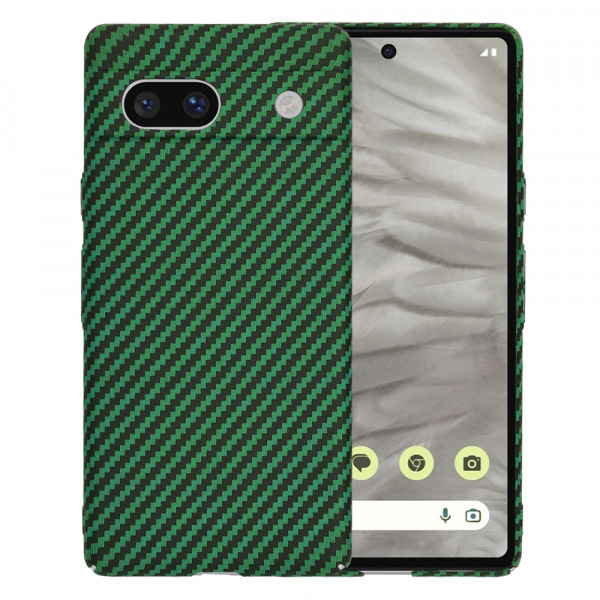 Husa pentru Google Pixel 7a, Techsuit, Carbonite FiberShell, Verde