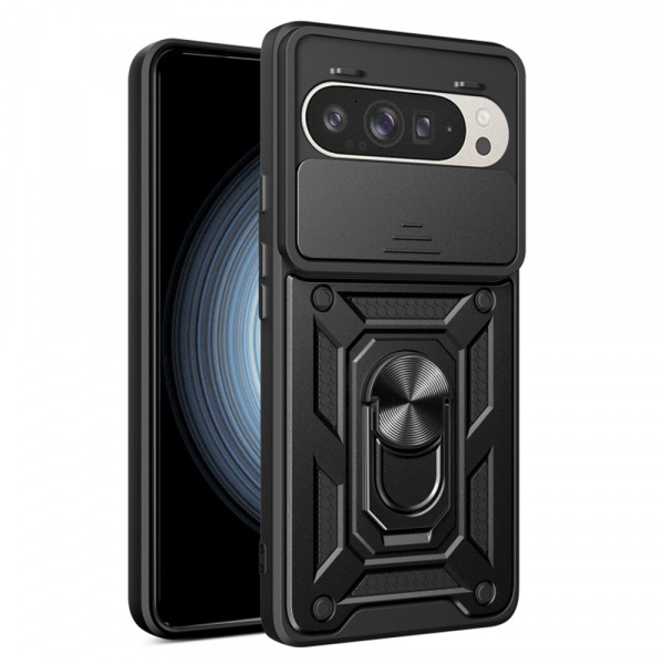 Husa pentru Google Pixel 9 / 9 Pro, Techsuit, CamShield, Neagra