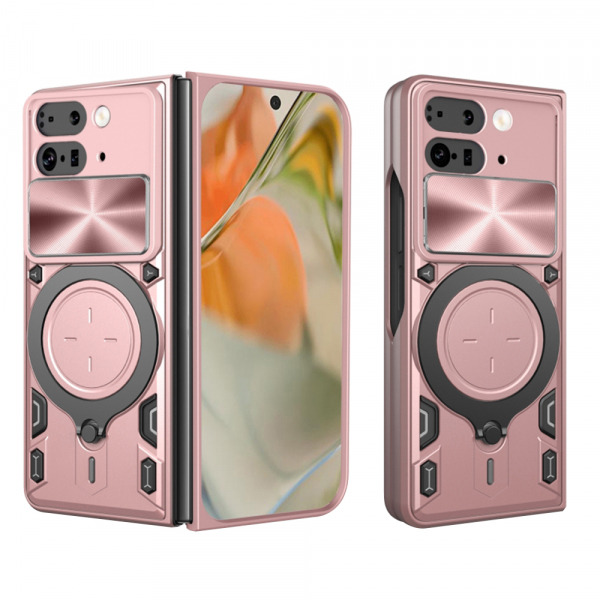 Husa pentru Google Pixel 9 Pro Fold, Techsuit, CamGuard Pro, Roz Aurie