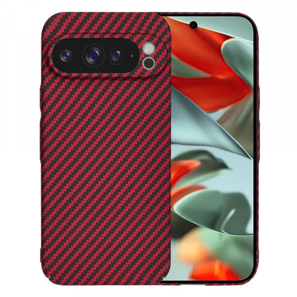 Husa pentru Google Pixel 9 Pro XL, Techsuit, Carbonite FiberShell, Rosie