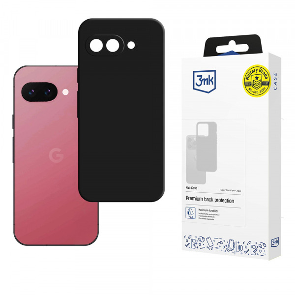 Husa pentru Google Pixel 9a, 3MK, Neagra Mata