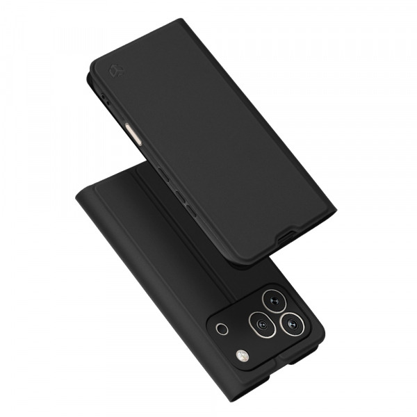 Husa pentru Honor 600 Pro, Techsuit, Magskin Book, Neagra