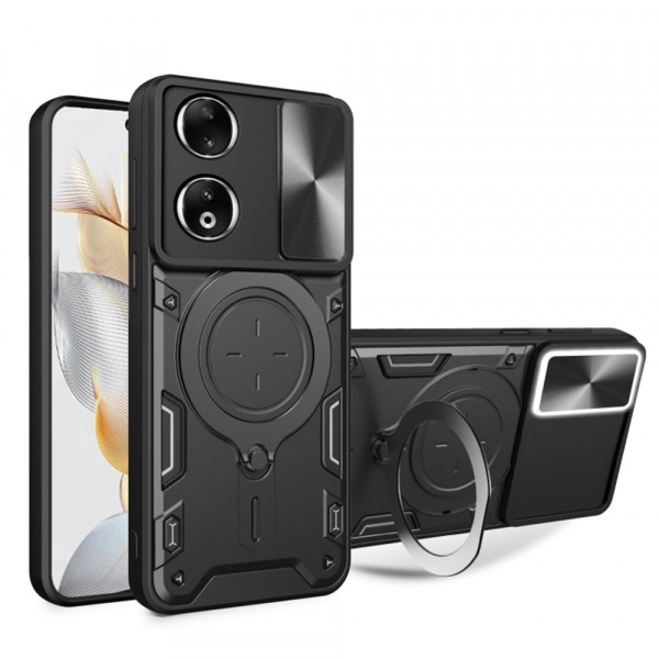 Husa pentru Honor 90, Techsuit, CamGuard Pro, Neagra