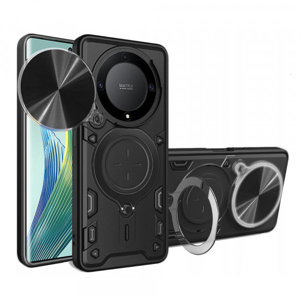 Husa pentru Honor Magic5 Lite, Techsuit, CamGuard Pro, Neagra