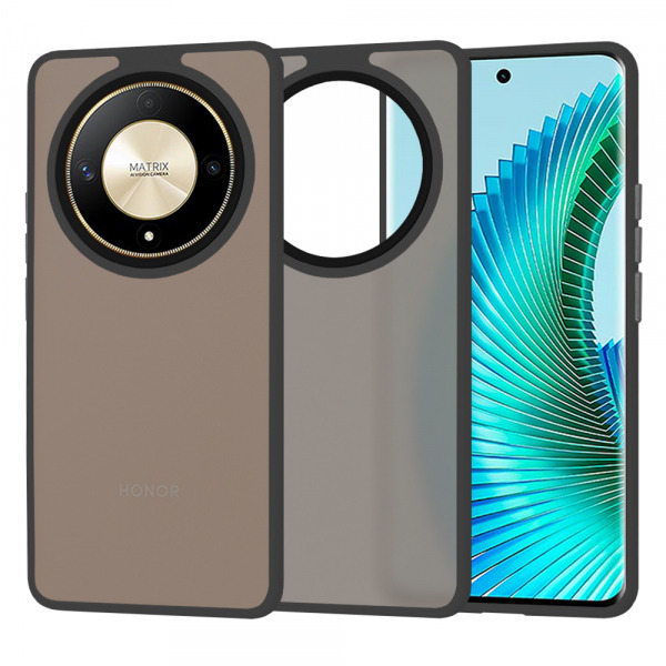 Husa pentru Honor Magic6 Lite, Techsuit, HaloFrost, Neagra