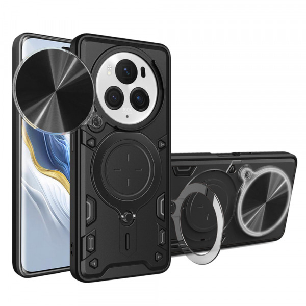 Husa pentru Honor Magic6 Pro, Techsuit, CamGuard Pro, Neagra