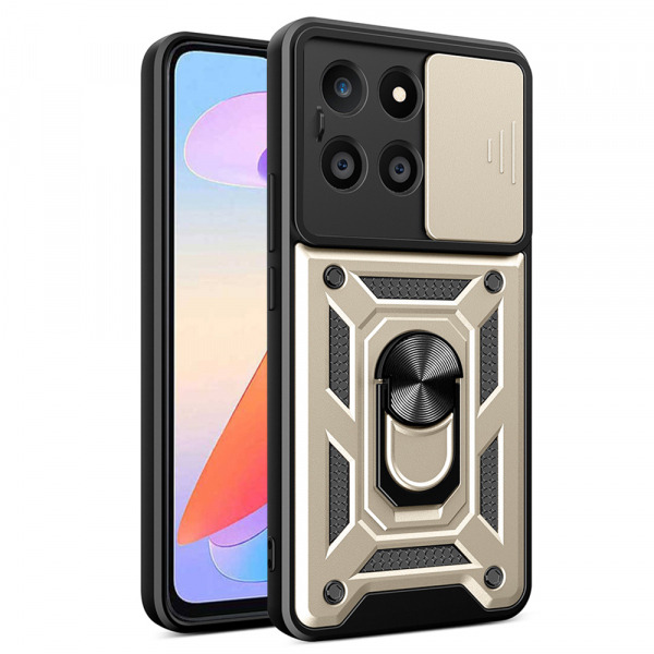 Husa pentru Honor X6a, Techsuit, CamShield, Aurie