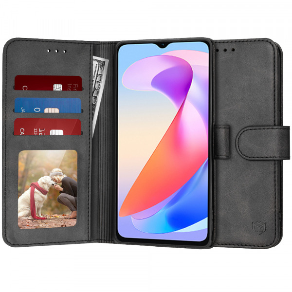Husa pentru Honor X6a, Techsuit, Diary Book, Neagra